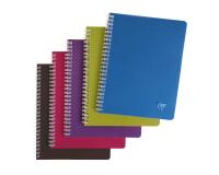 Cahier reliure intégrale Linciolor INTENSIVE 17x22cm 100 pages grands carreaux couverture plastique polypropyène rainuré Couleur aléatoire - Assortis