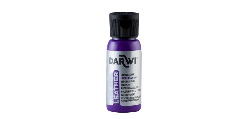 DARWI 50 ml fles leerverf, violet - Paars|