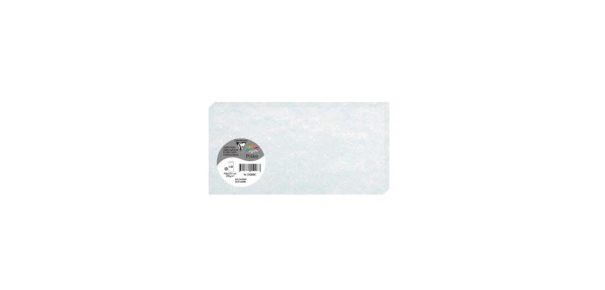 PAPIERS MARBRÉS, Paquet de 25 cartes pliées Pollen 106x213mm 180g/m2 - Bleu marbré