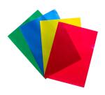 Exacompta Recycled PP Cut Flush Folders Pack of 25 - Assorted colours