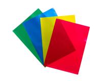 Sachet de 25 pochettes coin PP recyclé Forever 12/100e - A4 - Couleurs assorties