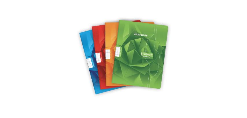 Clairefontaine Monthly Exercise Book, Ligne 7000, Seyes, 17x22cm, 32 Sheets, 70g - Assortment