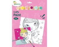 Graffy Paint, Princesse, 20x20 cm - Rose