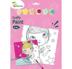 Graffy Paint, Princesse, 20x20 cm - Rose