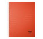 Cahier reliure intégrale Linicolor ESSENCE A4 100 pages petits carreaux couverture plastique polypropyène rainuré - Assortis