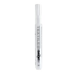 DARWI TEX OPAK, Textilmarker opak, Spitze 2mm, Inhalt 6ml, Weiß - Weiß