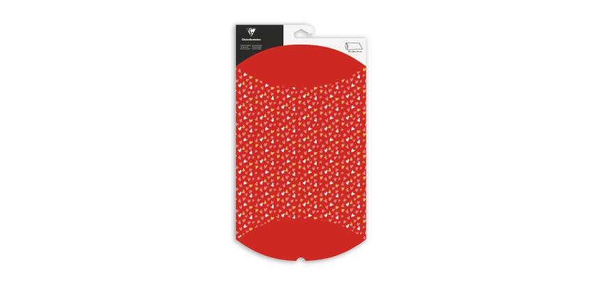 Pochette cadeau, 30x40cm, C#urs - Rouge