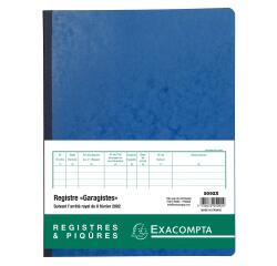 Exacompta garage and gas station register, French