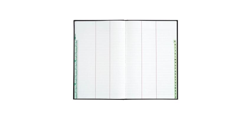 Register 340X225 Directory through 400 pages - Black cloth