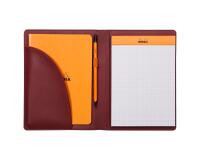 Rhodiarama livret porte-bloc N°16 pour bloc ou carnet format A5 - Lie de vin
