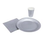 10 Assiettes en carton rondes, 23 cm