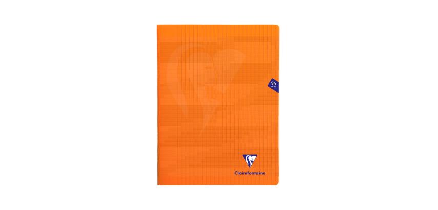 Cahier piqué Mimesys 24x32cm 96 pages grands carreaux couverture polypropylène