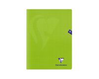 Cahier piqué Mimesys 24x32cm 48 pages petits carreaux couverture polypropylène - Vert
