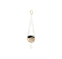 Petite suspension macramé avec cachepot - Kraft