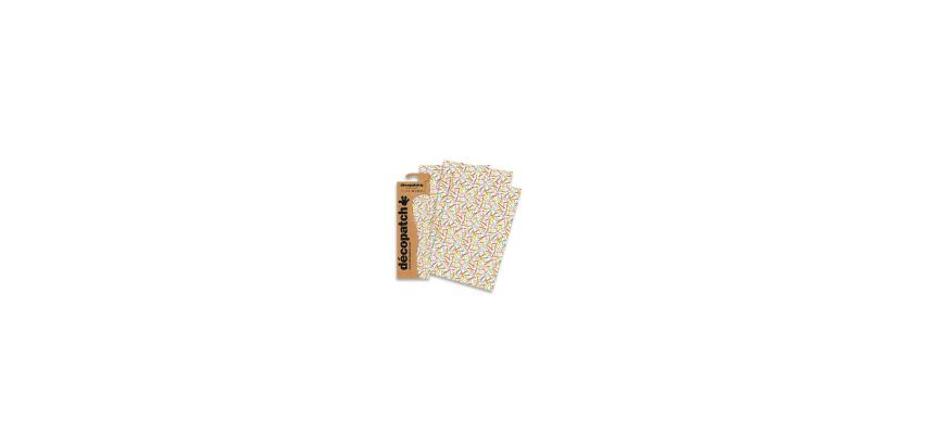 3 Décopatch sheets réf. 827 - Orange|