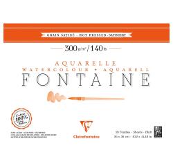 Fontaine bloc collé 4 côtés 20F 26x36cm 300g grain satiné