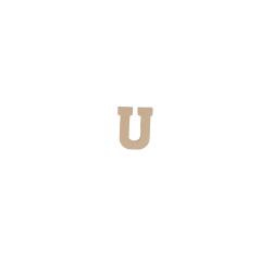 Lettre U kraft 20cm - Kraft