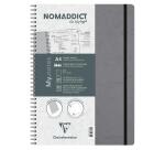 Clairefontaine Nomaddict My Notes Notebook - A4 - Dot Ruled - 90gsm - Grey