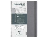 My.Notes Age Bag cahier reliure intégrale à marges détachables A4 120 pages détachables DOT + cadre en-tête - Gris