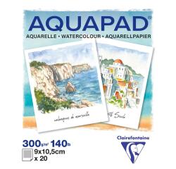 Block Polaroid Aquapad, Aquarell, 9x10,5 cm, 20 Blatt 300g