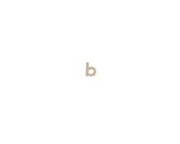 Petite lettre kraft b 8,5cm - Kraft