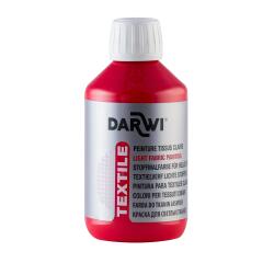 DARWI Flacon de 250 ml de Peinture Textile Opaque - vermillon