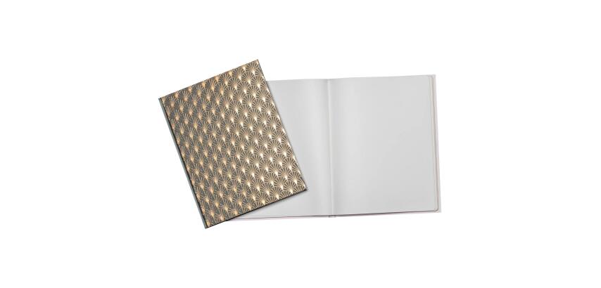 Livre d'or 100 pages tranche or Néo Déco