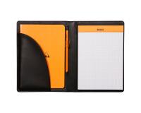 Rhodiarama livret porte-bloc N°16 pour bloc ou carnet format A5 - Noir
