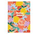 Dolce Amore, Set de correspondance 12x16,5 cm contenant 8 cartes simples 11x15,5 cm assorties et 8 enveloppes Pollen C6 blanc naturel