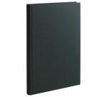 Register 340x225 kariert, 500 paginierte Seiten - Schwarzes Leinen