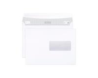 Boite de 500 Enveloppes Blanches C5-162x229mm - Auto-Adhésives - 80g/m2 - Fenêtre Papier Cristal de 45x100 (position 62/20) - Blanc