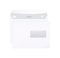 Enveloppe Clairefontaine 80 g/m² blanche avec bande de protection - Boîte de 500