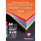 Maya bloc collé 20F A4 120g - Assortiment vif