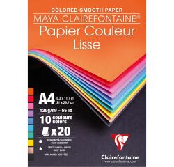 MAYA colored paper pad, A4, 20 sheets