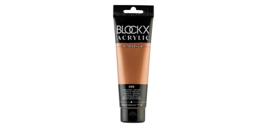 Feine Acrylfarbe, Acrylic Artist, Tube 120ml - Metallic-Bronze