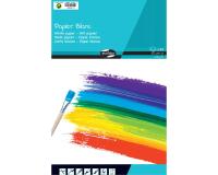 PAPIER BLANC, Bloc de 30 feuilles 160g/m2 au format 21x29,7cm - Blanc