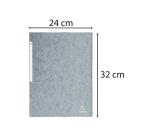 Chemise à élastiques Maxi capacity carte lustrée 425gm2 - A4 - Gris