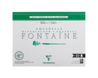 Fontaine bloc collé 1 côté 10F 31x41cm 300g grain torchon
