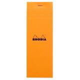Bloc agrafé Shopping N°8 7,4x21 cm 80 feuilles petits carreaux 5/5 80 g. - Orange
