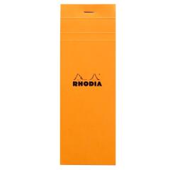 Geniet blok nr. 8 74 x 210 mm geruit 5 x 5 oranje
