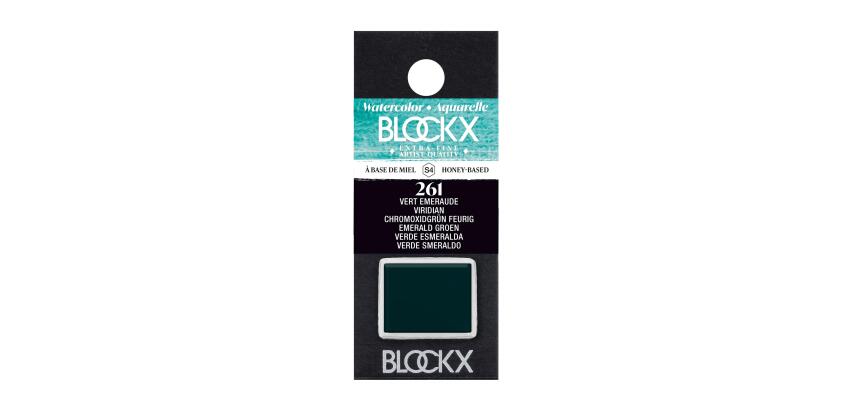 Aquarellfarbe, Chromoxidgrün - 1/2 Näpfchen 1,5ml - Smaragdgrün|