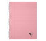 Cahier reliure intégrale Linicolor ESSENCE A4 180 pages ligné + marge couverture plastique polypropyène rainuré - Assortis