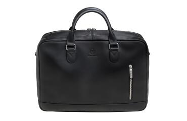 Maletín para portátil 15,6" doble compartimento Exactive® piel Negra