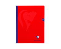 Cahier brochure cousue Mimesys 24x32cm 192 pages grands carreaux couverture polypropylène