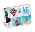 Set mit 10 Tischaufstellern A9, Querformat, Exacryl - Kristall