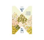 PAPIERS IMPRIMÉS, Bloc de 20 feuilles à motifs 160g/m2 au format A4 (21x29,7cm) + 1 idée créative - Printemps - Multicolore