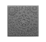 Cernit plaque de texture Mandala - Gris
