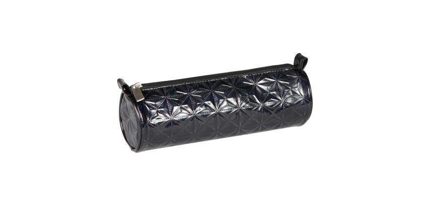 Trousse holographique ronde Ø7x22 cm noir - Noir