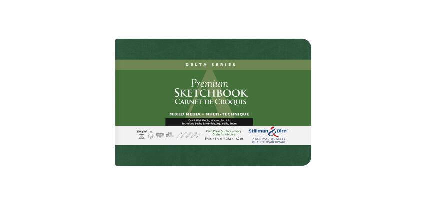 Delta Series carnet souple 26F 14x21,6cm 270g - Ivoire