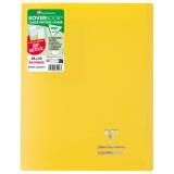 Cahier piqué Koverbook 24x32 cm 96 pages grands carreaux couverture polypropylène opaque 100% recyclé - Jaune